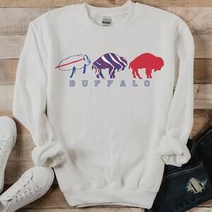 Buffalo Bills Football Josh Allen Graphic Sweatshirt